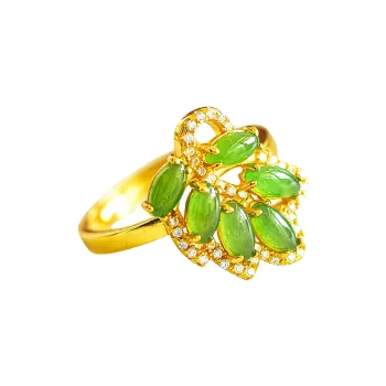 Jade Ink Love Hetian Jade Rings Jasper Women's