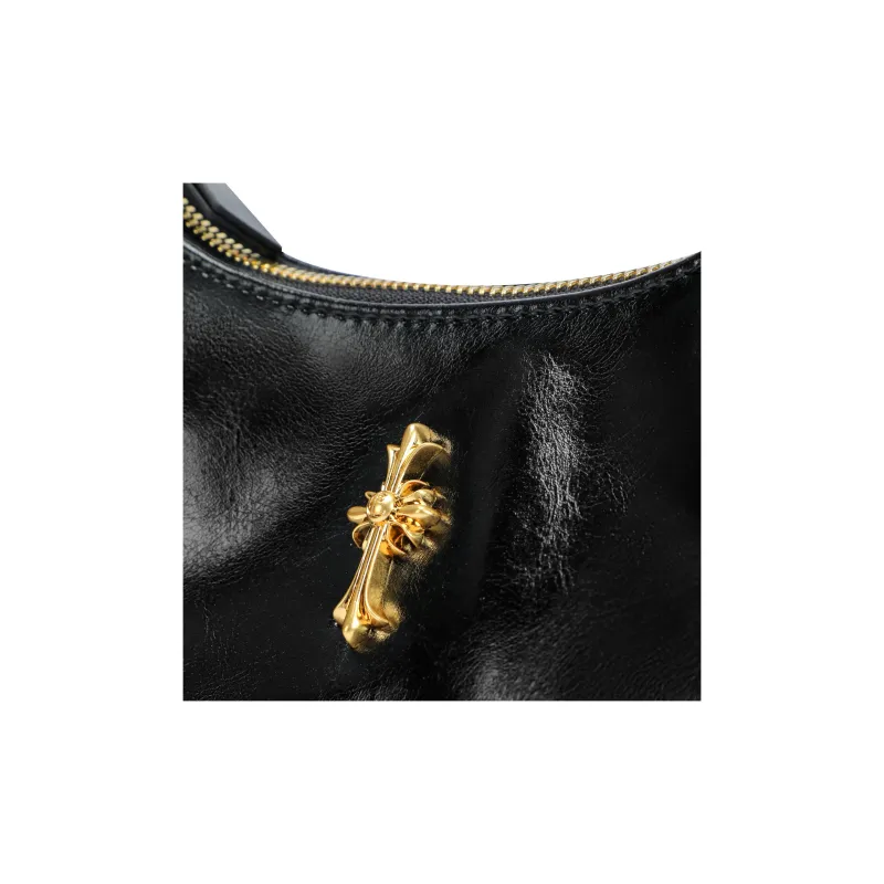 Ed Hardy Classic Series Cow Leather Crossbody Underarm Shoulder Bag Women's Multicolor-6
