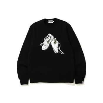 A BATHING APE Abc Camo Bapesta Crewneck