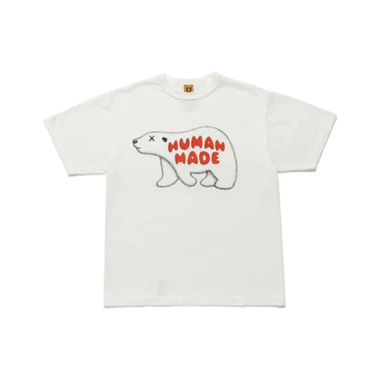 Kaws X HUMAN MADE HUMAN MADE X KAWS Co branded Series T Shirts Unisex White-0