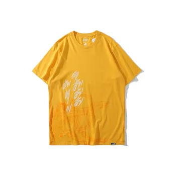 UNIQLO Straight T Shirt Unisex Yellow