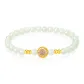 November Rose Twelve Gods of Flowers Solid Gold Beaded Bracelet