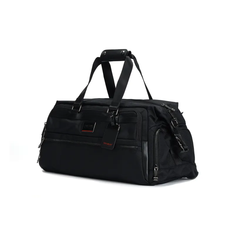 SAMSONITE SBL ENCODE Fabric Cow Leather Patchwork Travel Bag Men's-1