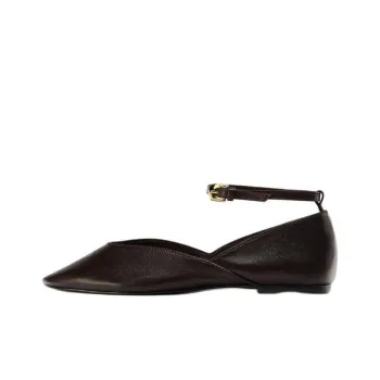 ZARA Casual Single Shoes 1cm Women's Brown