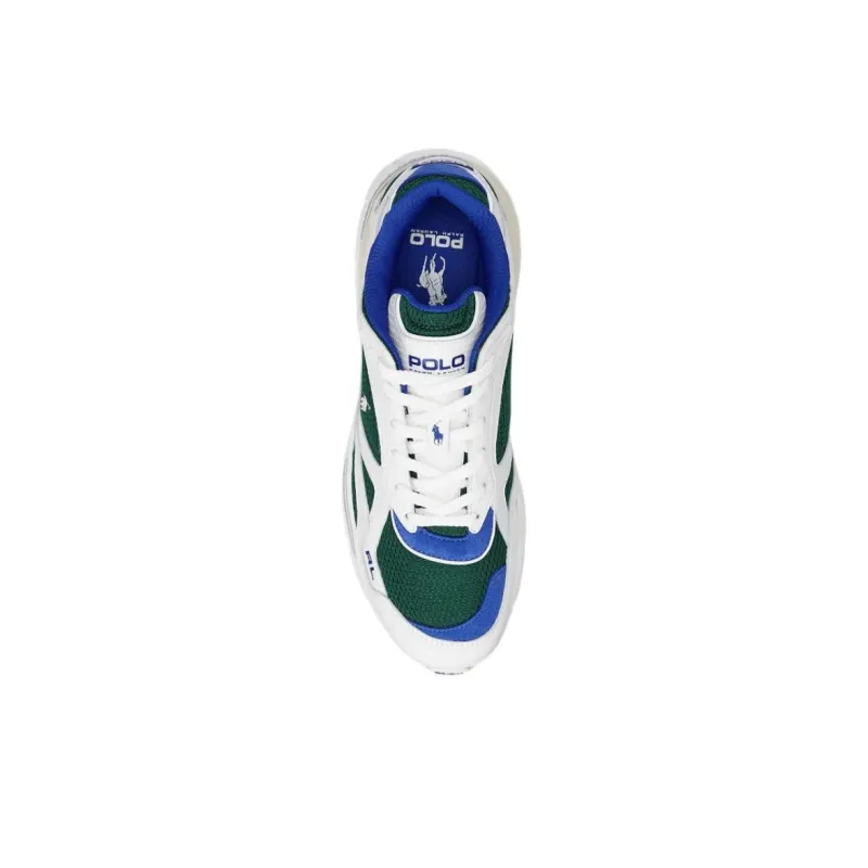 Polo Ralph Lauren Trackster 275 Low Top Casual Shoes Men's White Green-3