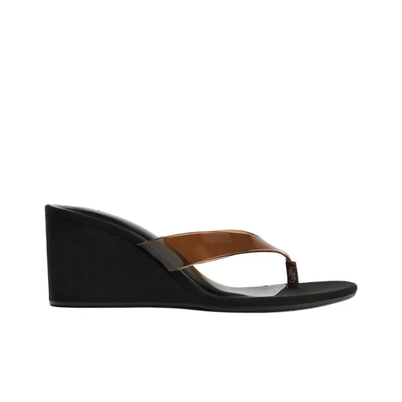 ZARA Abrasion Resistant Flip Flops Women's Black-1