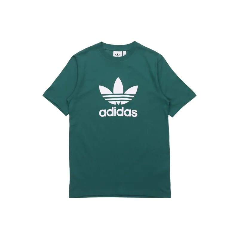 Adidas Originals Set in Sleeve T Shirt Men's Elegant Green-0