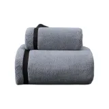 Moonstone Gray[Combo Set Anti-Shrink Ore Version]1 Towel 1 Bath Towels