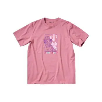 UNIQLO T Shirt Unisex Peach Pink