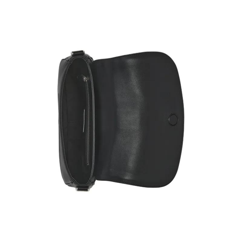 Alexander McQueen Smooth Cow Leather One Shoulder Handbags Women's Black-4