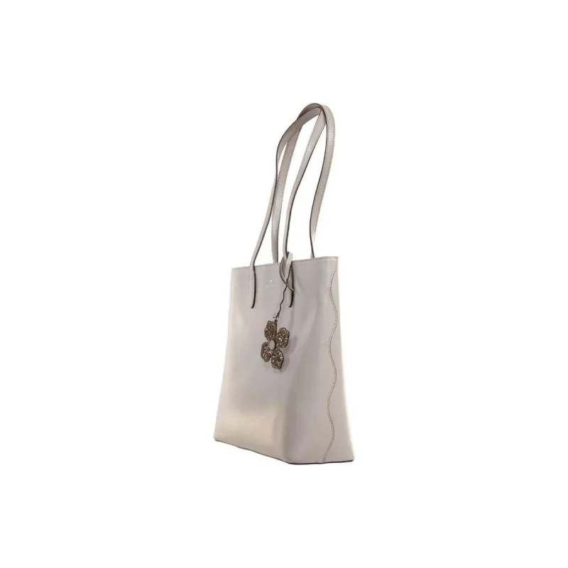Kate Spade Smooth Leather Tote Bag Shopping Bag Handbag Medium Size Women's Soft Taupe-2