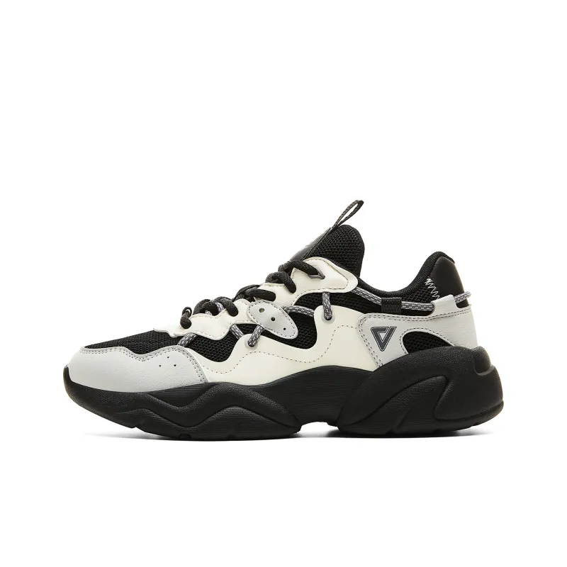 PEAK Fun To Play Low Top Casual Shoes Women's Beige Black Silver-0