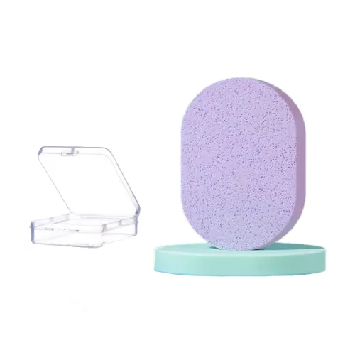 JIAOXUEFEI Fine Hole Cleansing Puff 2 Pcs Box Included Cleansing Puff Makeup Removal Sponge Powder Puff