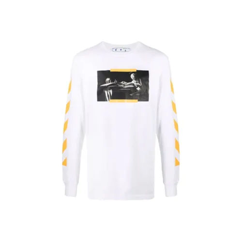 OFF WHITE Caravaggio Saint Jerome Writing Print Longsleeve T Shirt