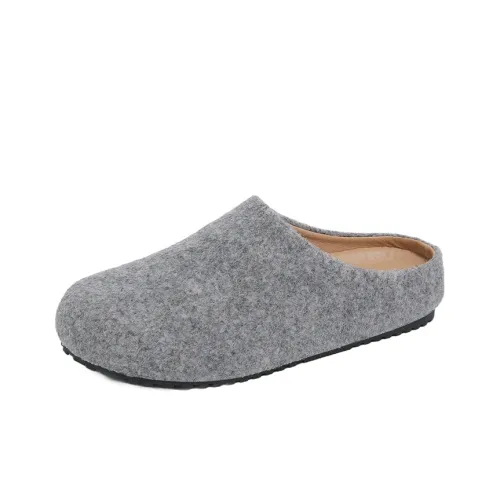 REIHUNG Quiet Odor Resistant Abrasion Resistant Slip Resistant Wrap toe Slippers Women's