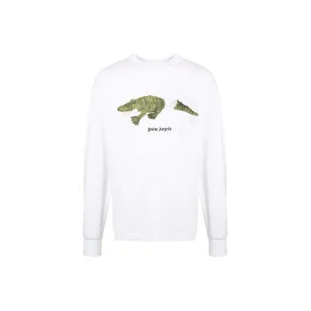 PALM ANGELS Croco Long Sleeve Tee