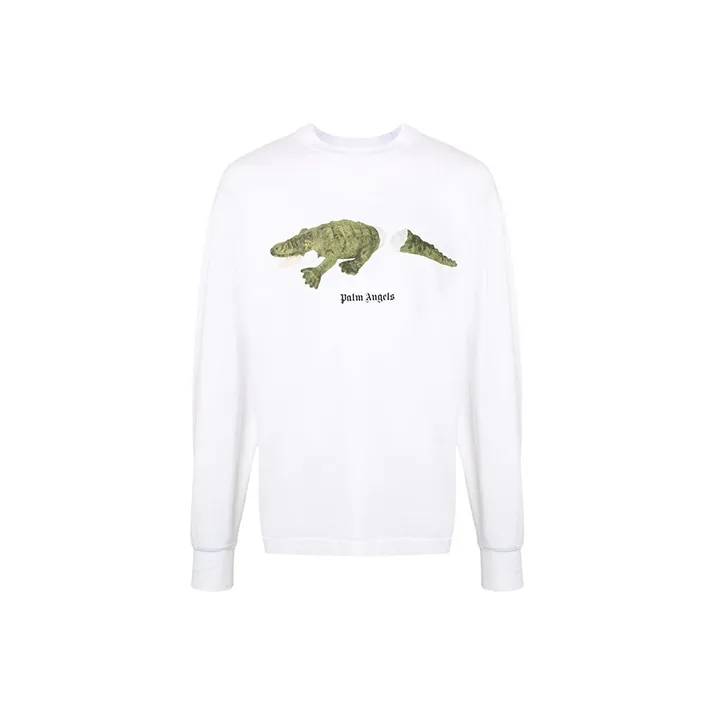 PALM ANGELS Croco Long Sleeve Tee-0