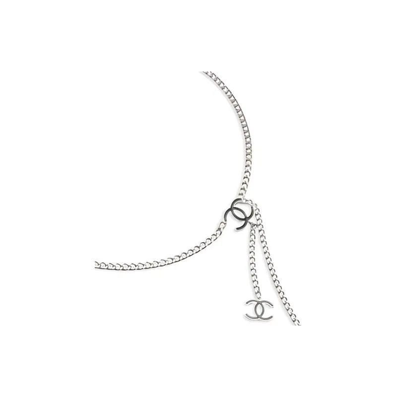 CHANEL Metal Waist Chains Women's Silver -1