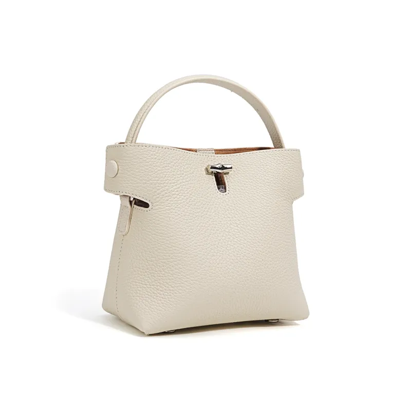 COURONNE Cow Leather Crossbody Bag, Bucket Bag, Handbag Regular Women's Multicolor-22