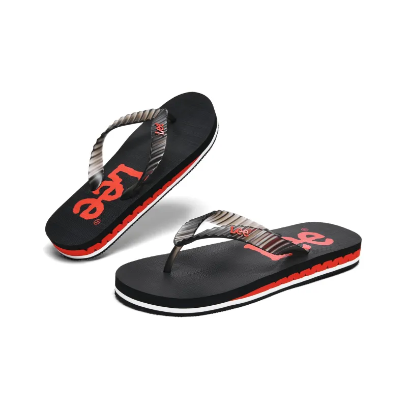 Lee EVA Rubber Sole Odor Resistant Abrasion Resistant Slip Resistant Flip Flops Men's-3