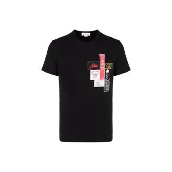 Alexander McQueen T Shirts Men Black