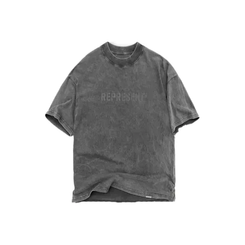 REPRESENT T Shirts Men Washed Gray