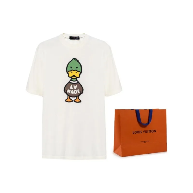 LOUIS VUITTON Regular T Shirt Men's White-6