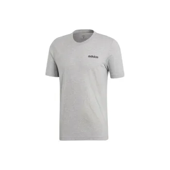Adidas T Shirts Men Medium Heather Gray/Black
