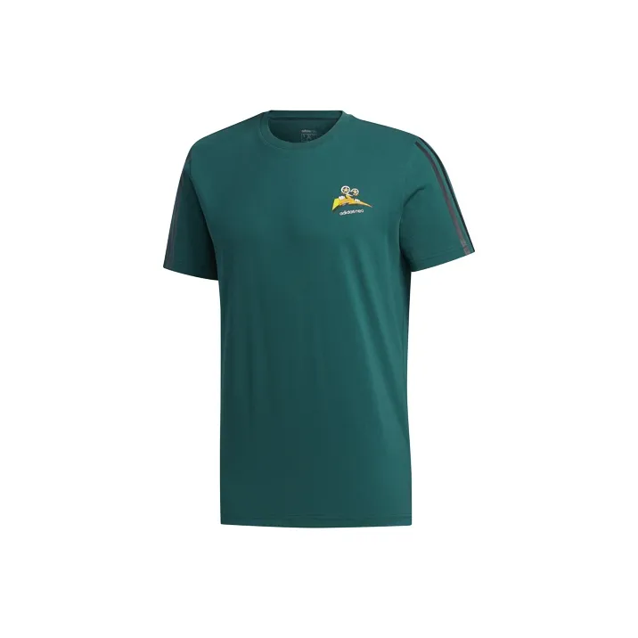 Adidas Neo Straight T Shirt Men's Forest Green-0