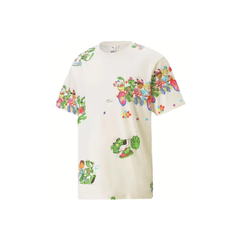 PUMA X KS T Shirts Men Ecru-0
