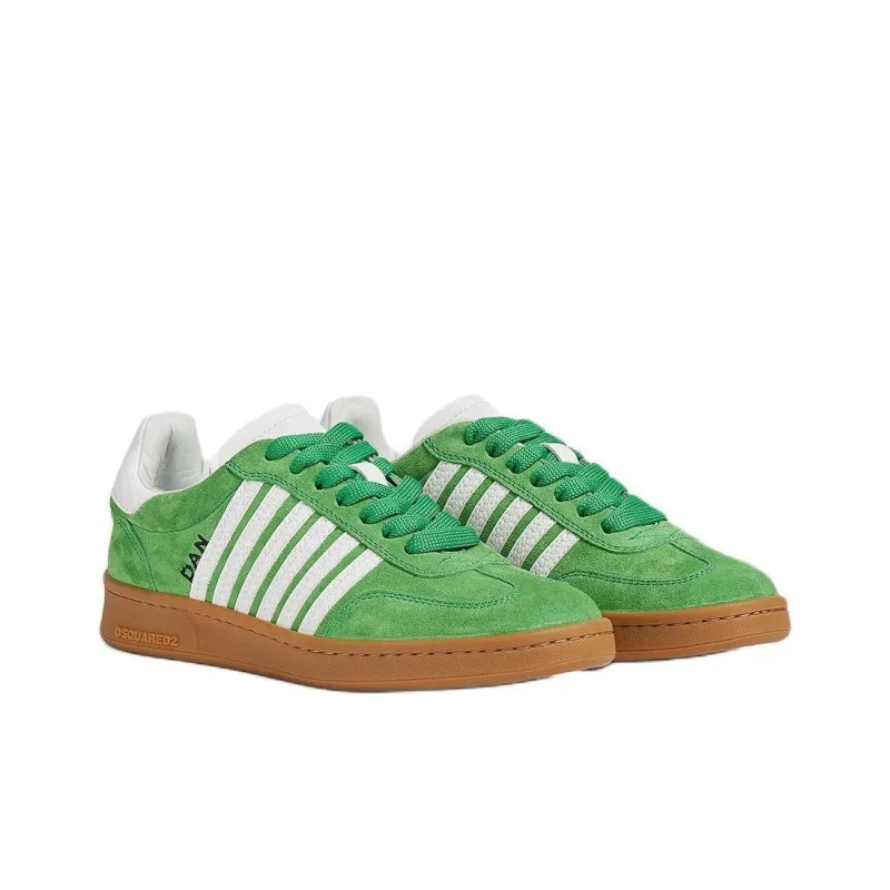 DSQUARED 2 Boxer Low Top Skateboard Shoes Women's Green-2