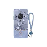 Lavender Gray-DW Flower and Bird Butterfly Chain Gray+Floral Bracelet