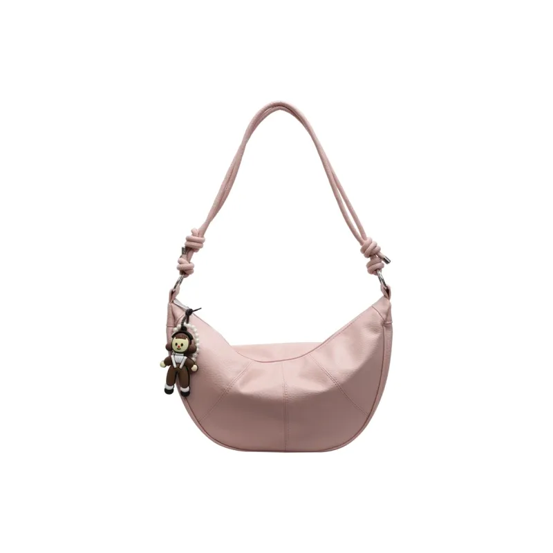 Yalu PU Portable Crossbody Bag, Shoulder Bag Regular Women's Black/Ecru/Yellow/Pink/Blue-19