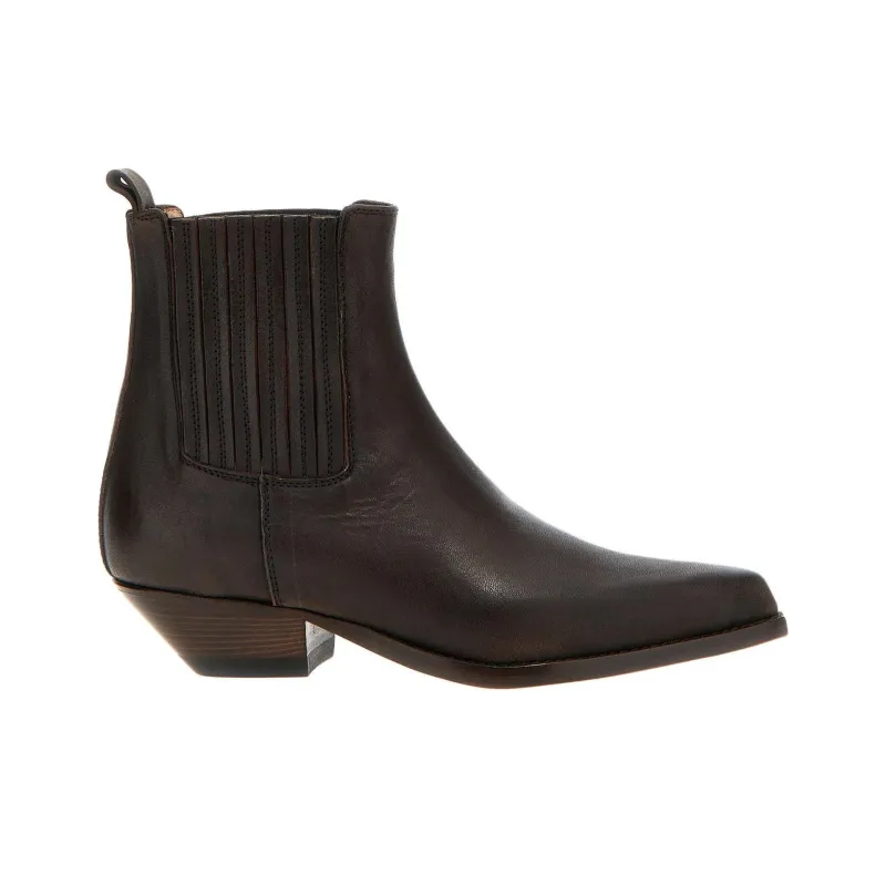SONORA BOOTS Hidalgo Ankle Length Chelsea Boots 3.5cm Women's Brown-1
