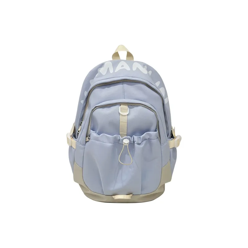 URBAN FOREST Nylon Backpack Unisex Yellow/Blue/Pink/Black/White-13