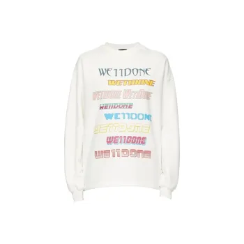 WE11DONE Logo print Crew neck Sweatshirt