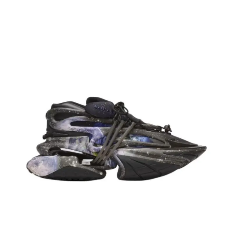 BALMAIN Unicorn Low Top Chunky Sneakers 7cm Men's Black-1