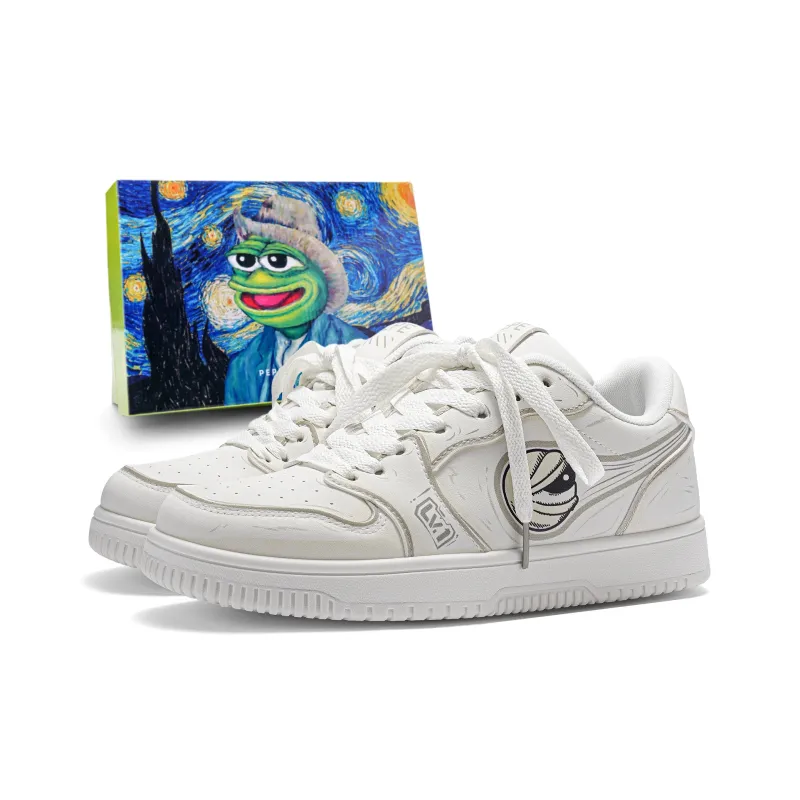 Pepe The Frog Cushioned Wear-Resistant Breathable Low-Top Skateboard Shoes Unisex-28