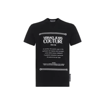 VERSACE JEANS COUTURE T Shirts Men Black/White
