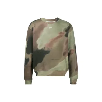 OFF WHITE FW20 Sweatshirts Men Green Camouflage