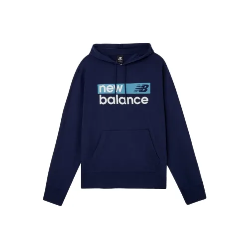 New Balance Sweatshirts Men Navy Blue