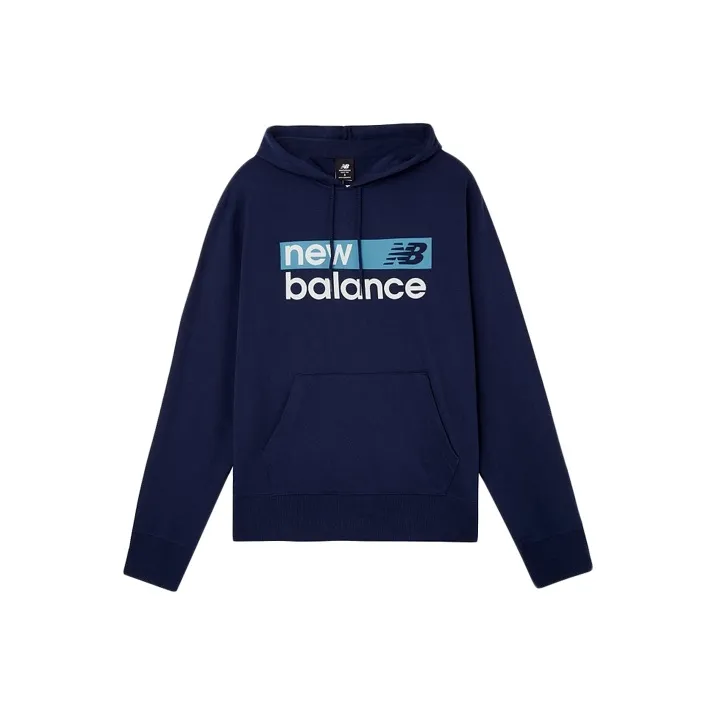 New Balance Sweatshirts Men Navy Blue-0