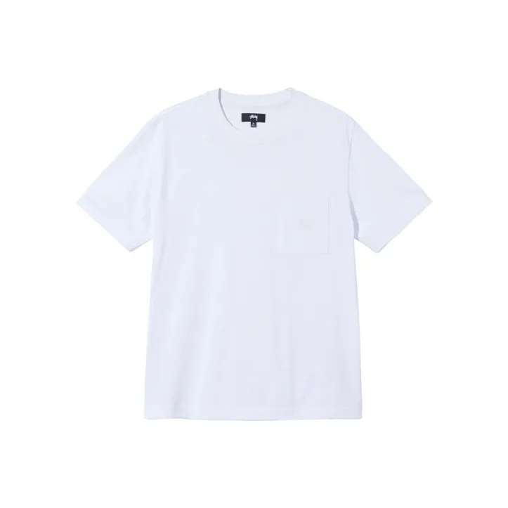 Stussy Stock Logo Pocket Crew Tee-4