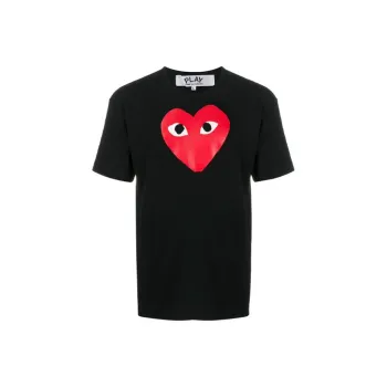 CDG Play T Shirts Men Black