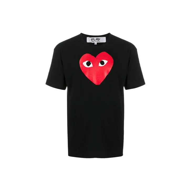 CDG Play T Shirts Men Black-0