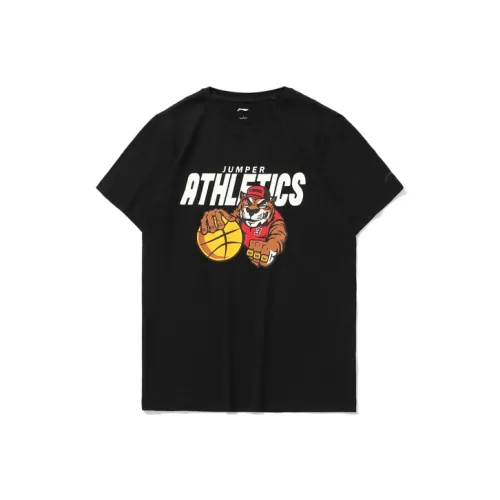 LiNing Sports Basketball Collection Cultural Shirt Men's Black