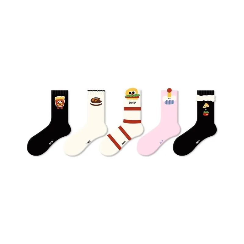 JKN Mid Calf Socks Women's 5 Pack-15