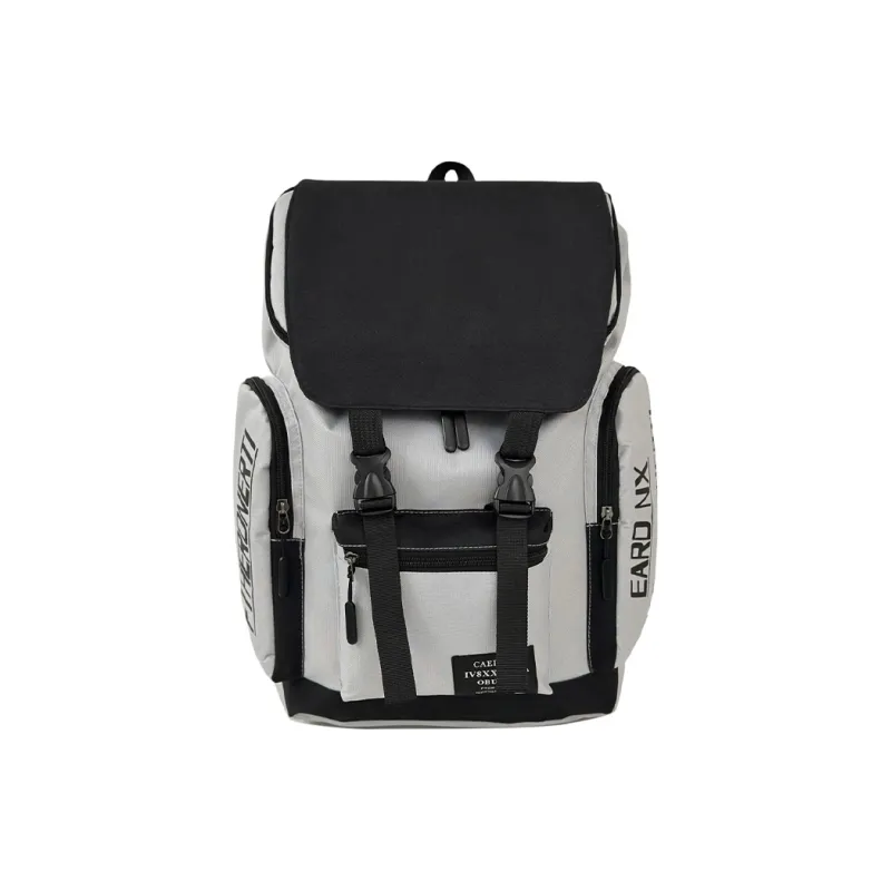 SURELAPTOP Nylon Backpack Unisex Gray/Black-0