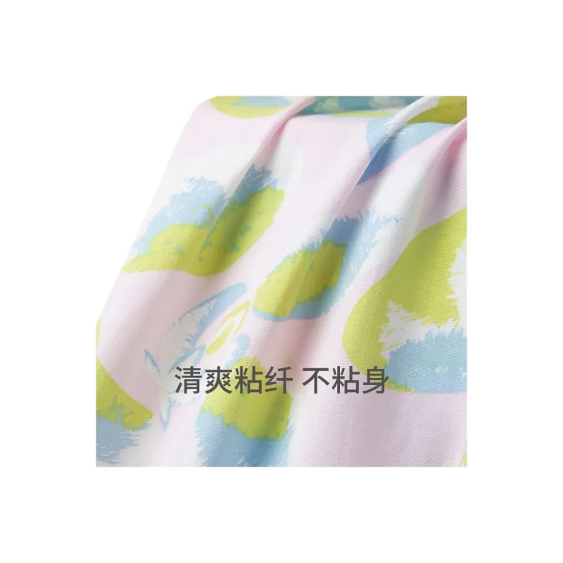 Shuya Pajama Set Women's Pink Green-1