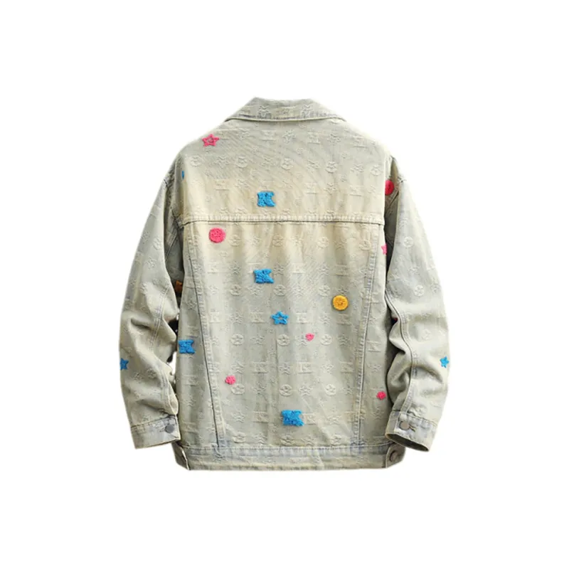 NOAHGIGI Denim Jacket Unisex Yellow Mud-1
